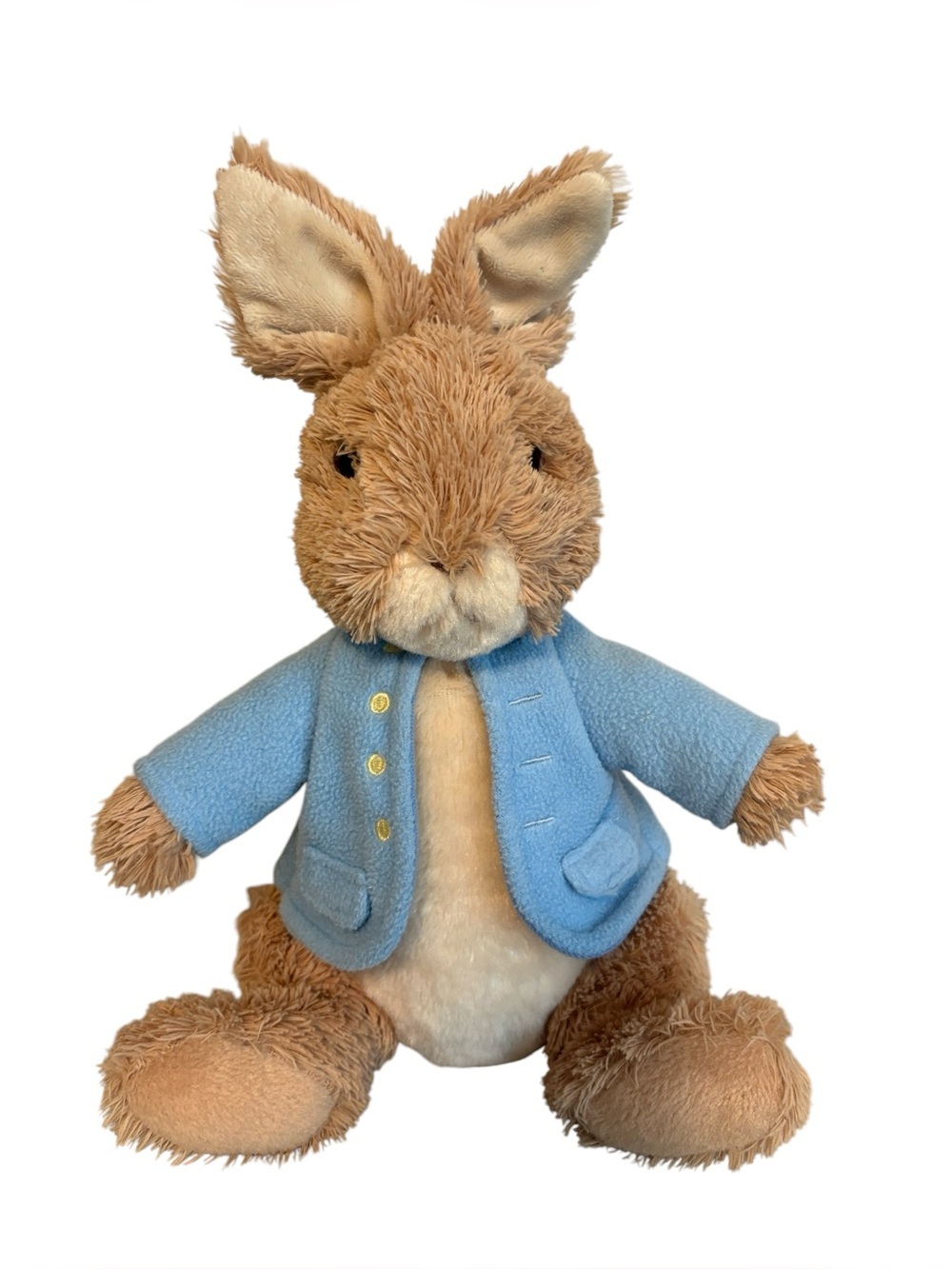 Gund Peter Rabbit Plush Beatrix Potter Stuffed Animal Blue Jacket 11”